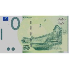 0 Euro biljet Möhnesee